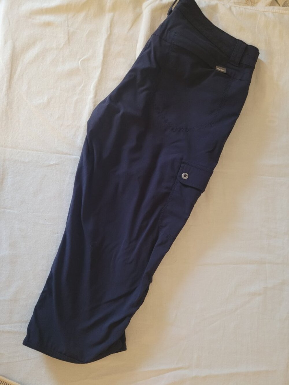 Navy Capri Pants Blue Eddie Bauer Womens Size 8P